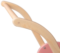 Van Dijk Toys Houten Poppenwagen – Vintage Roze/Rosé - Vanaf 18mnd