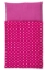 Van Dijk Toys Dekje/Dekbedje voor Poppenwagen – Fuchsia Roze met Witte Stippen