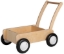 Van Dijk Toys Luxe Houten Loopwagen – Blokkenwagen - Naturel/Wit – Vanaf 1 jaar
