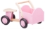 New Classic Toys Houten Bakfiets Naturel/Roze – Vierwieler Kinderloopfiets – Vanaf 18 mnd