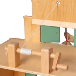 Van Dijk Toys Houten Pakhuis - Naturel/Vintage Groen – Vanaf 2 jaar