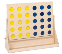 Van Dijk Toys XL Vier op een Rij – Reuzenformaat Hout – 3+ jaar
