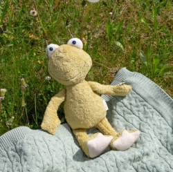 Sigikid Pure - Knuffel Kikker - 33cm - Biologisch katoen en zuiver scheerwolvulling NBB-SIGPU-31305 duurzaam speelgoed 5