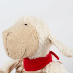 Sigikid Green - Tutdoekje Schaap Beige gestreept - Biologisch katoen en zuiver scheerwolvulling NBB-SIGGA-38885 duurzaam speelgoed 4