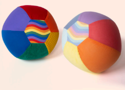 Little Botanic Sensorische Ballonballen set van 2 regenboog en pastel LB-SB-set-2804 Duurzaam speelgoed 1