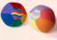 Little Botanic Sensorische Ballonballen set van 2 regenboog en pastel LB-SB-set-2804 Duurzaam speelgoed 1