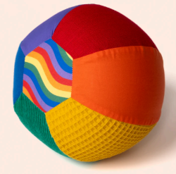 Little Botanic Sensorische Ballonballen set van 2 regenboog en pastel LB-SB-set-2804 Duurzaam speelgoed 3