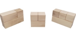 Bild von Blanke beukenhouten (mijlpaal)-bouwblokken – kies uit 3 formaten