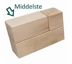 Bild von Blanke beukenhouten (mijlpaal)-bouwblokken – kies uit 3 formaten