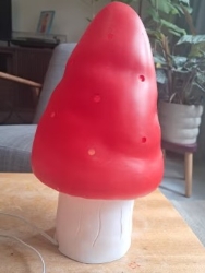 Bild von Egmont Toys Kinderlamp Paddenstoel Rood – 15 x 28 cm