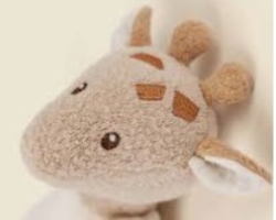 ET-120810 Egmont Toys – Baby Giraffe Leonie Knuffel Rammelaar & Bijtring – 0+ Biokatoen & Hout, 13 cm Duurzaam speelgoed 2