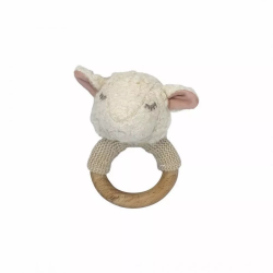 ET120037 Egmont Knuffel rammelaar schaap Mary. 13 cm. 0+ Duurzaam speelgoed 2