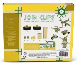 JOIN CLIPS Bouwplankjes 'Wheels and Twist' – Uitbreidingsset Wielen en Draaiclips – Vanaf 4 jaar