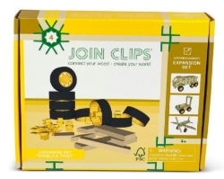 JOIN CLIPS Bouwplankjes 'Wheels and Twist' – Uitbreidingsset Wielen en Draaiclips – Vanaf 4 jaar