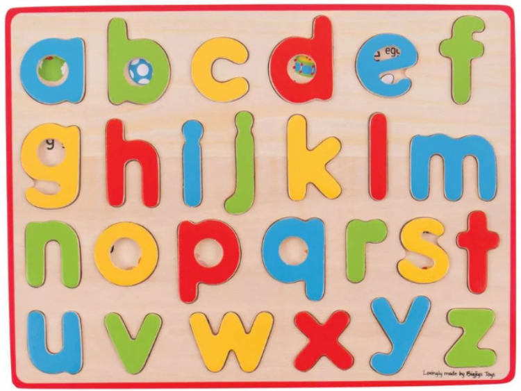 BJ-BJ757 Puzzel ABC kleine letters Big Jigs Duurzaam speelgoed 1
