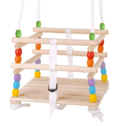 BJ-BJ771 Peuterschommel blankhout met kleuren Big jigs Duurzaam speelgoed 2
