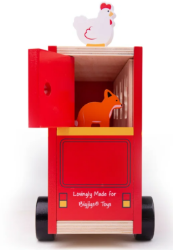 BJ-BJ692 Houten vormenbus, dierensorteerbus Duurzaam speelgoed 4