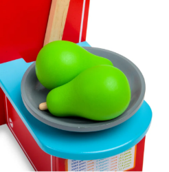 Bigjigs houten fruit Peer groen BJ-BJF103 2