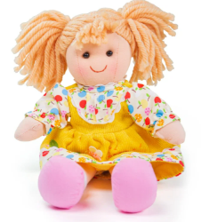 Bigjigs lappenpop Daisy 25 cm BJ-BJD002 2