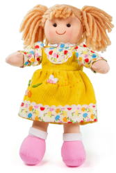 Bigjigs lappenpop Daisy 25 cm BJ-BJD002 1
