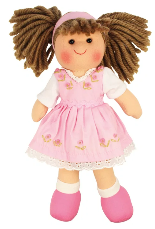 Bigjigs lappenpop Rose 28 cm BJ-BJD007 1