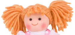 Bigjigs lappenpop Ruby  25 cm BJ-BJD020 2