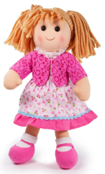 Bigjigs lappenpop Becky 38 cm BJ-BJD053 2