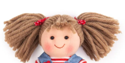 Bigjigs lappenpop Hattie 25 cm BJ-BJD058 4