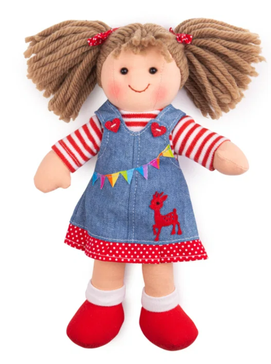 Bigjigs lappenpop Hattie 25 cm BJ-BJD058 1