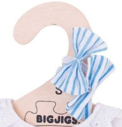 Bigjigs Poppenkleding jurkvest blauw wit gestreept BJ-BJD509 3