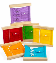 Bigjigs Houten frames met diverse bevestigingssystemen BJ-BJ37003 4