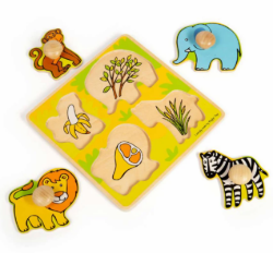 Bigjigs Puzzel grote knoppen safari BJ-BJ521 2