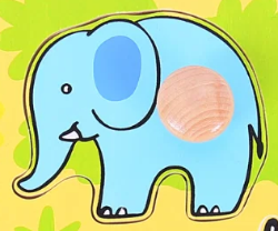 Bigjigs Puzzel grote knoppen safari BJ-BJ521 4