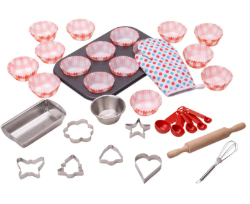 Bigjigs jonge kok, echte bakset voor cupcakes en koekjes BJ-BJ475 1