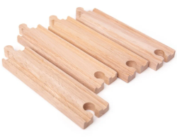 Bigjigs Houten rails recht lang 4 stuks BJ-BJT100 2