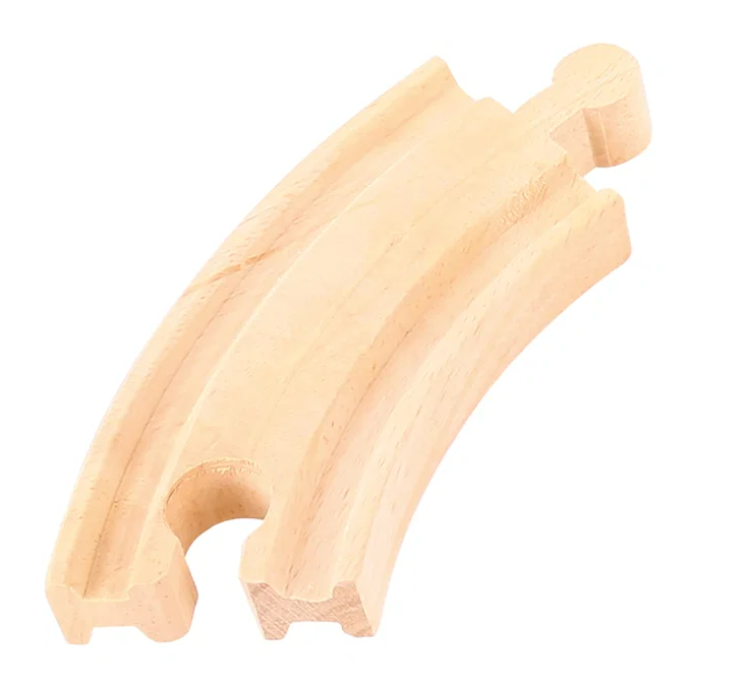 Bigjigs Houten rails korte bochten BJ-BJT110 2