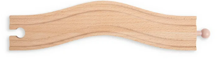Bigjigs Houten rails flauwe bocht  BJ-BJT173 1