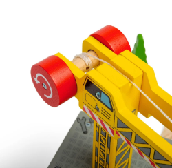 Bigjigs treinbaangebouw gele kraan BJ-BJT175 5