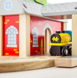 Bigjigs stationsgebouw houten trein BJ-BJT215 3