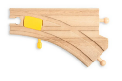 Bigjigs Houten rails mechanische wissel 2 stuks BJ-BJT219 3