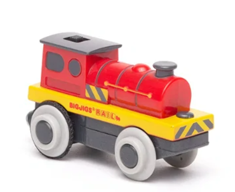Bigjigs batterijtrein rode locomotief BJ-BJ309 1
