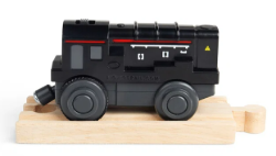 Bigjigs batterijtrein zwart locomotief BJ-BJ311 1