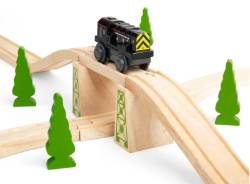 Bigjigs batterijtrein zwart locomotief BJ-BJ311 3