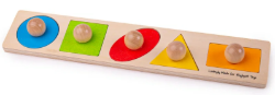 Bigjigs puzzel grote knoppen vorm en kleur BJ-BB040 2