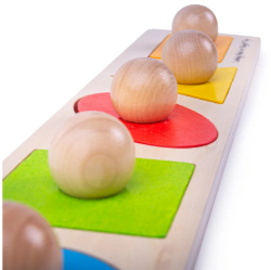 Bigjigs puzzel grote knoppen vorm en kleur BJ-BB040 4
