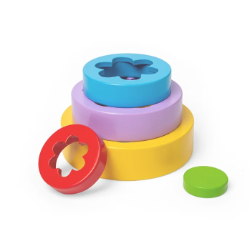 Bigjigs houten stapelspel bloementoren BJ-37006 2