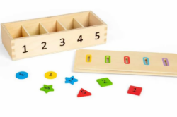 Bigjigs houten sorteerbox kleuren, vormen en cijfers BJ-37010 1