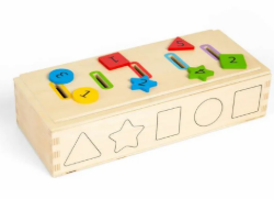 Bigjigs houten sorteerbox kleuren, vormen en cijfers BJ-37010 3