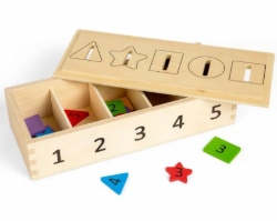 Bigjigs houten sorteerbox kleuren, vormen en cijfers BJ-37010 4