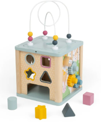Bigjigs activiteiten kubus rustige kleuren BJ-38038 2
